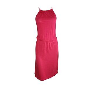 Old Navy Dress Womens Size XS Solid All Pink Sleeveless Barbiecore Summer NWT‎